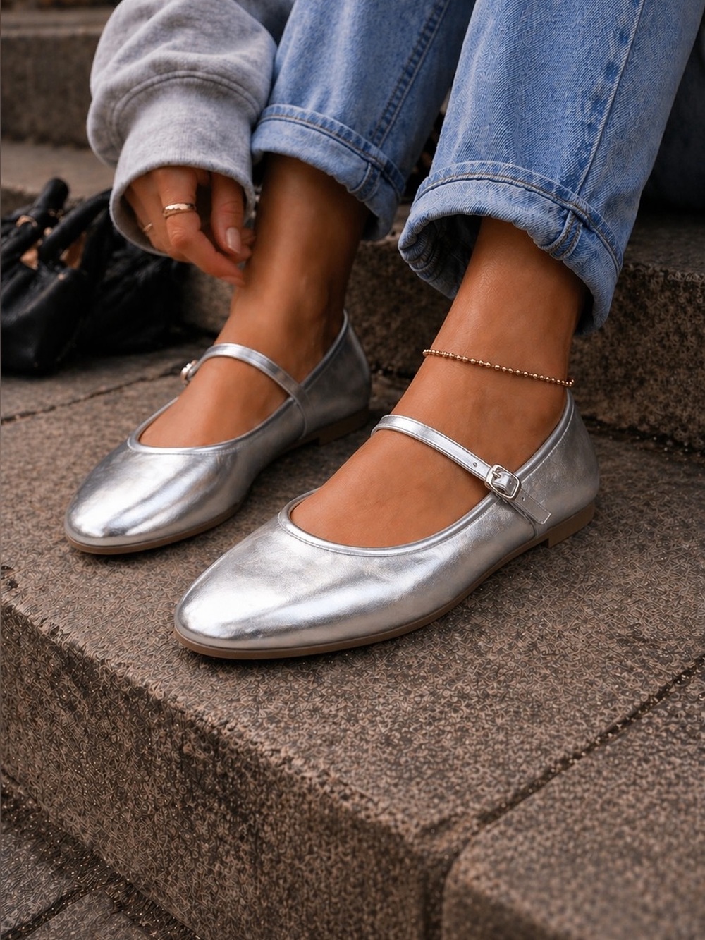 Lace Mary Jane Ballet Flats | Vintage-Inspired Buckle Strap Dress Shoes